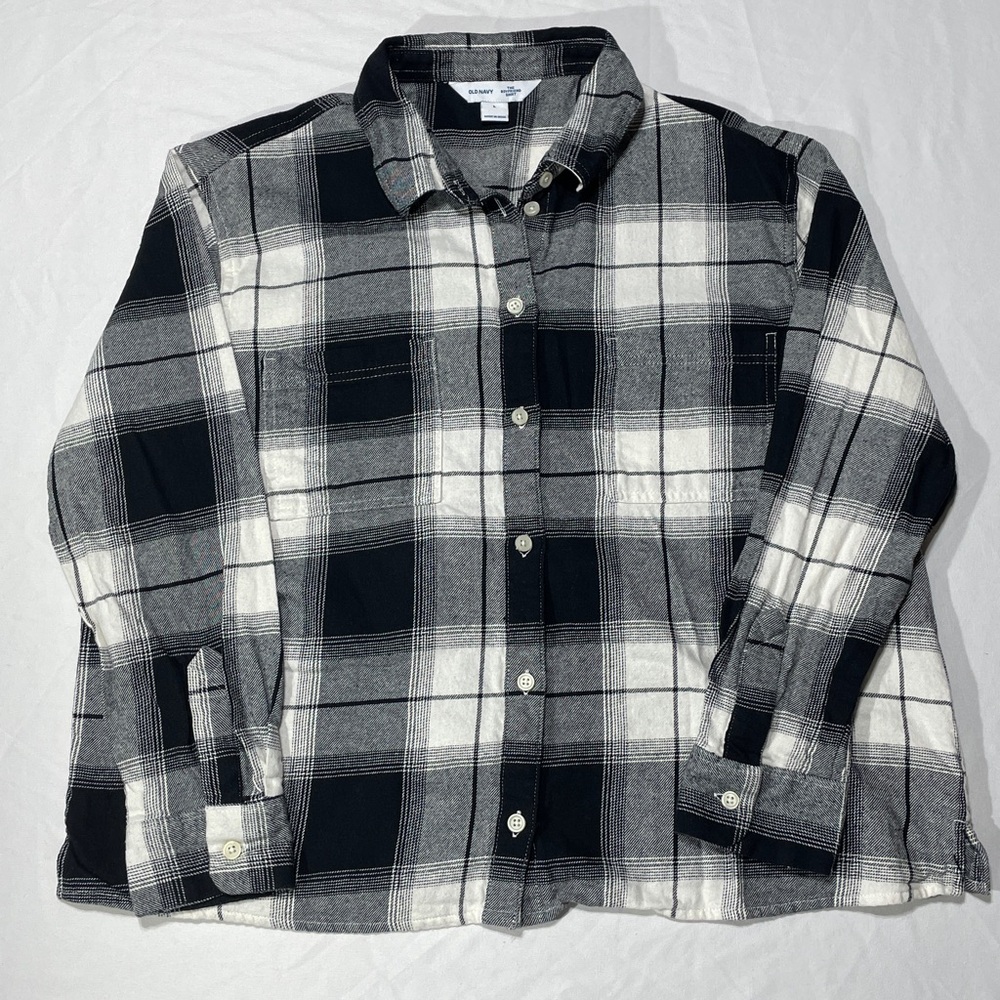 Old Navy Loose Flannel Boyfriend Shirt